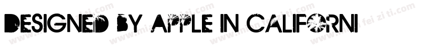 Designed by Apple in California Q m字体转换